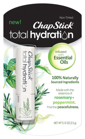 ChapStick Total Hydration Essential Oils Peace Lip Balm tube front view