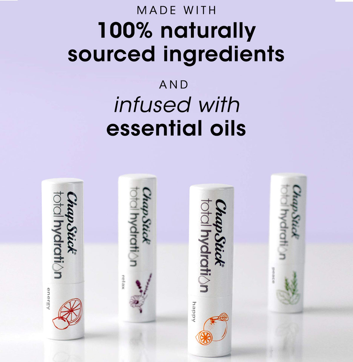 ChapStick Total Hydration Essential Oils Peace Lip Balm with rosemary and peppermint