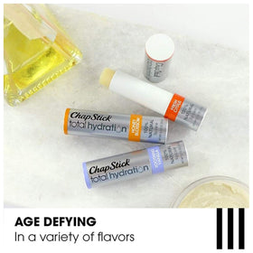 ChapStick Total Hydration Soothing Vanilla Lip Balm with argan oil ingredients