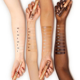 Charlotte Tilbury AIRbrush Flawless Blur Concealer with makeup brushes