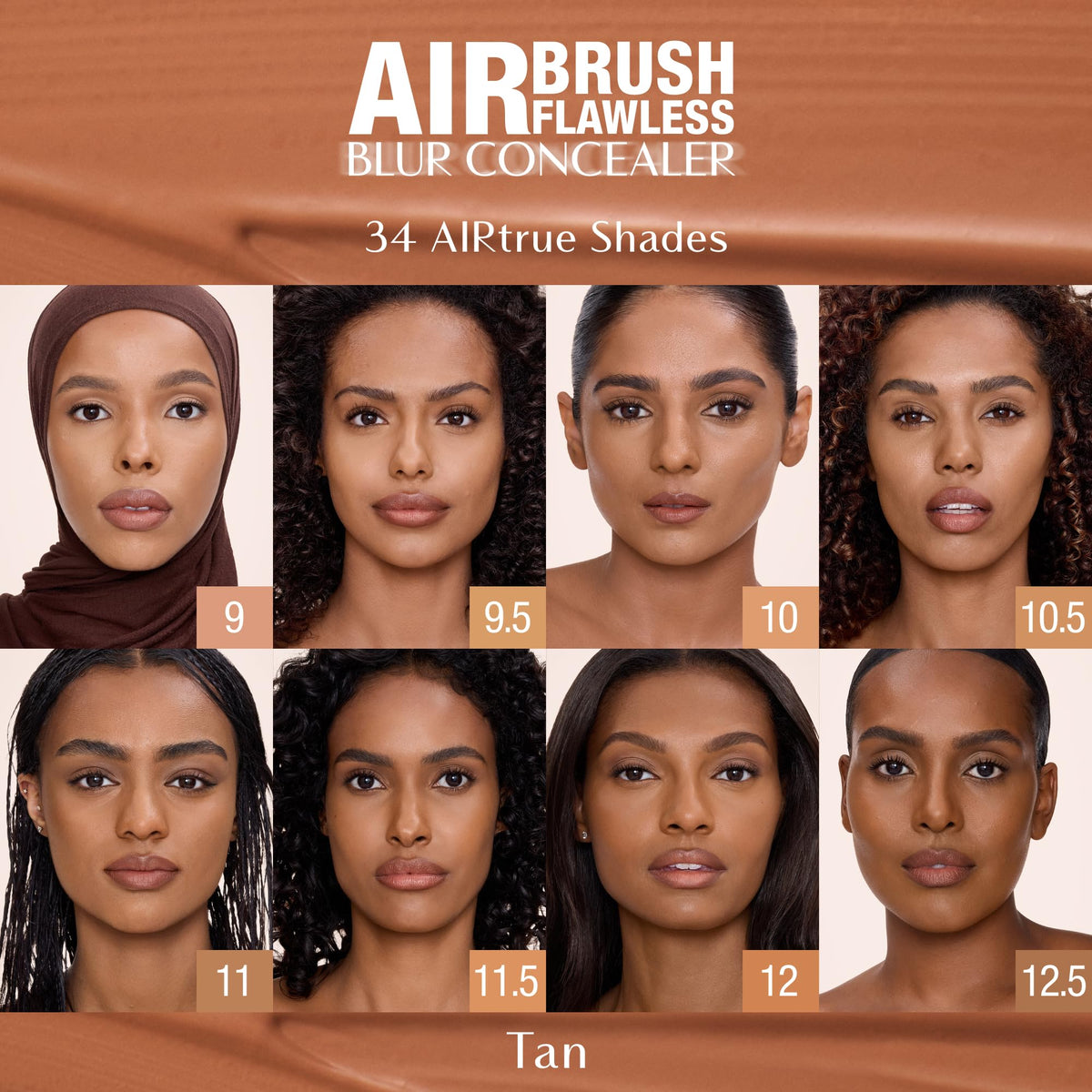 Charlotte Tilbury AIRbrush Flawless Blur Concealer with makeup tools