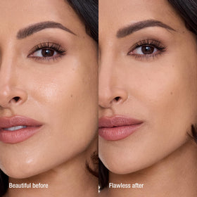 Charlotte Tilbury Airbrush Flawless Finish Blurring Powder application on skin