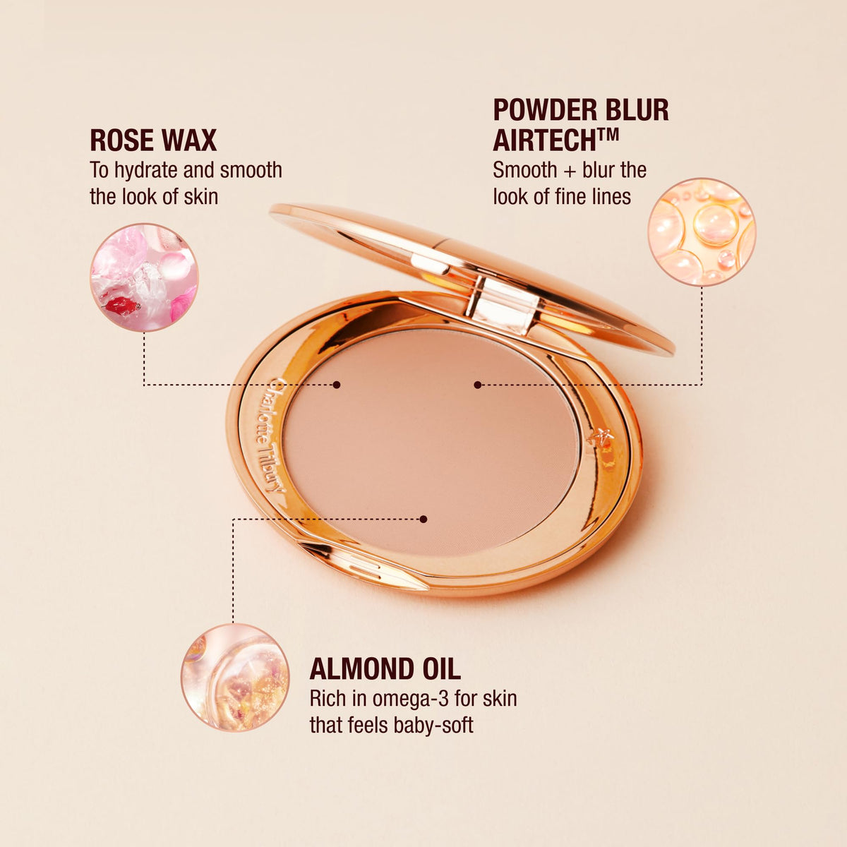 Charlotte Tilbury Airbrush Flawless Finish Blurring Powder packaging