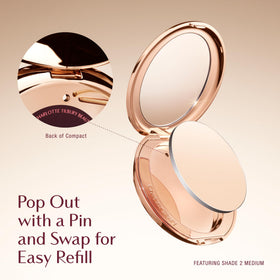 Charlotte Tilbury Airbrush Flawless Finish Powder in hand