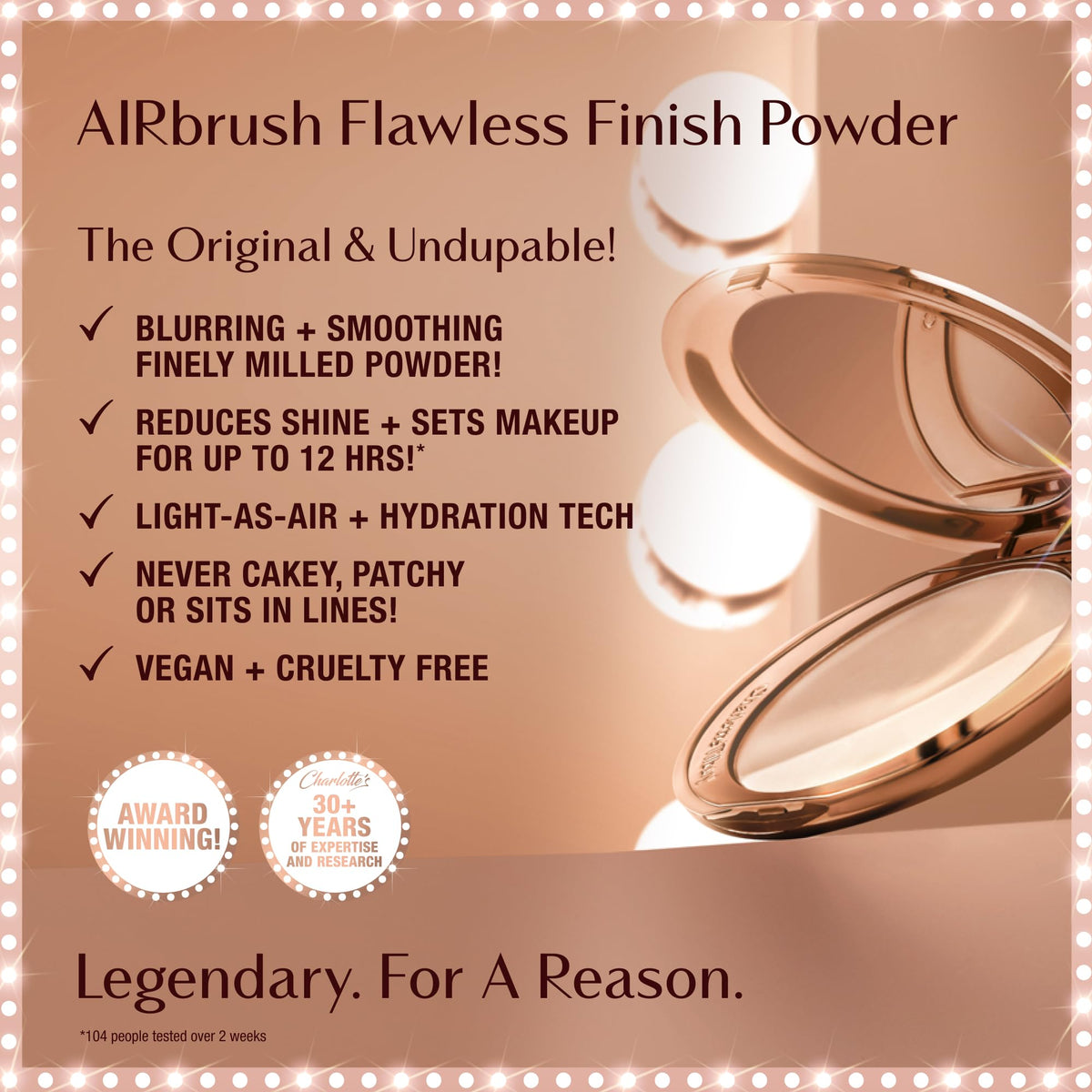 Charlotte Tilbury Airbrush Flawless Finish Powder texture close-up