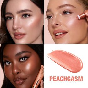 Charlotte Tilbury Beauty Light Wand Peachgasm cushion applicator close-up