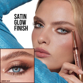 Charlotte Tilbury Exagger-Eyes Easy Eyeshadow Stick with makeup brush