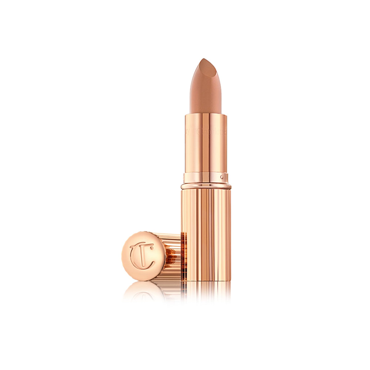 Charlotte Tilbury K.I.S.S.I.N.G Lipstick front view in Nude Kate