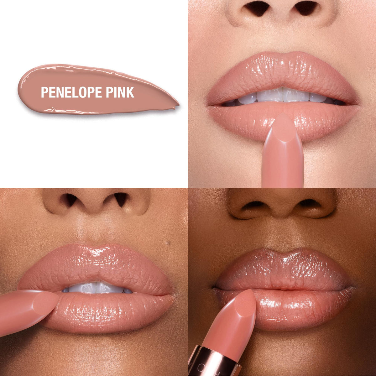 Charlotte Tilbury K.I.S.S.I.N.G Lipstick packaging with satin-glow finish
