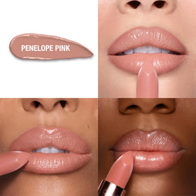 Charlotte Tilbury K.I.S.S.I.N.G Lipstick packaging with satin-glow finish