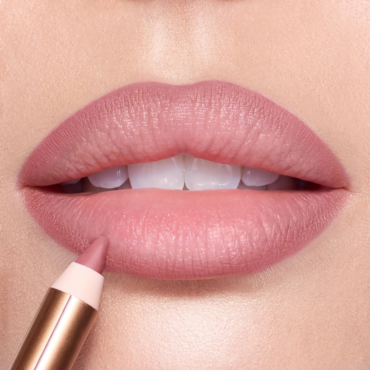 Charlotte Tilbury Lip Cheat Lip Liner applied on lips
