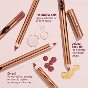 Charlotte Tilbury Lip Cheat Lip Liner applied on lips
