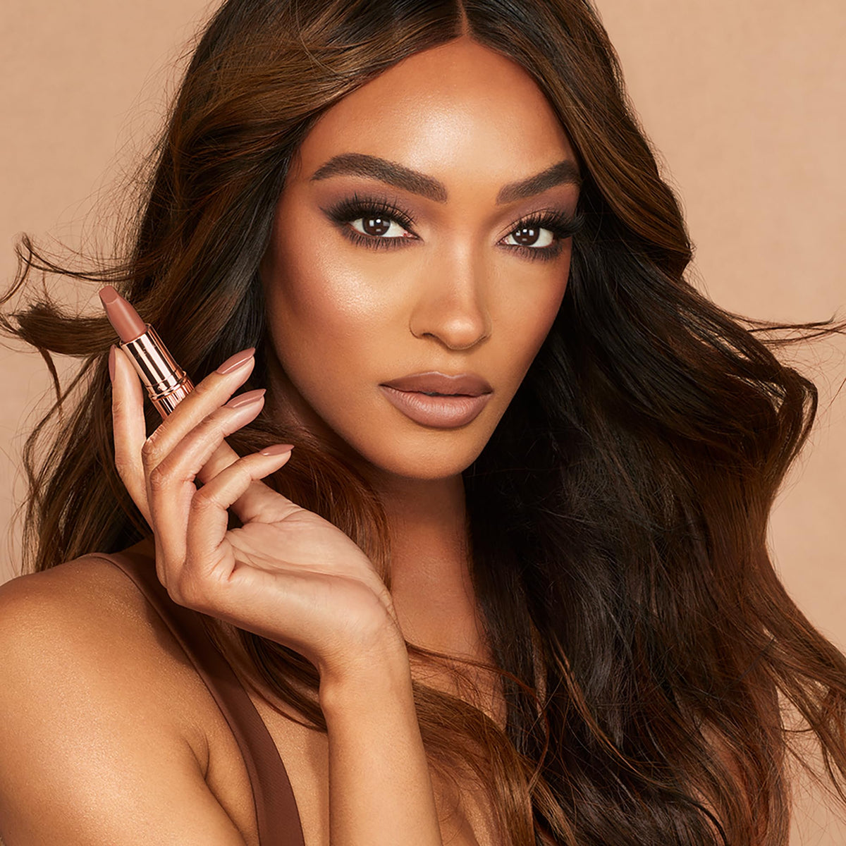 Charlotte Tilbury Matte Revolution Lipstick applied on lips