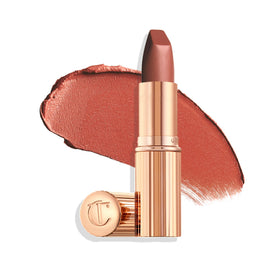 Charlotte Tilbury Matte Revolution Lipstick front view in suede taupe-nude
