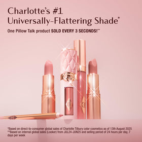 Charlotte Tilbury Matte Revolution Lipstick packaging with 18g weight