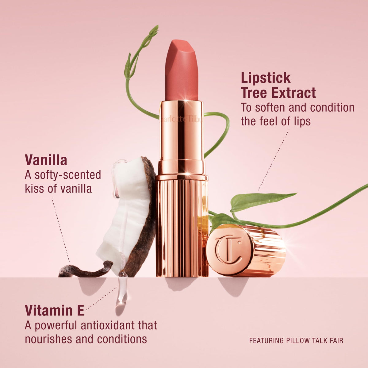 Charlotte Tilbury Matte Revolution Lipstick packaging with logo