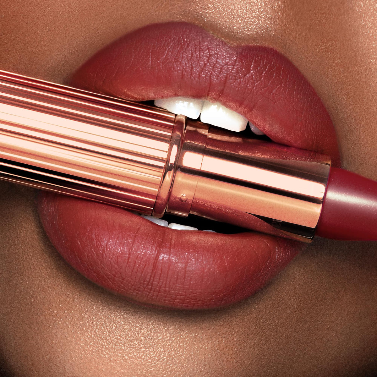 Charlotte Tilbury Matte Revolution Lipstick swatch on skin