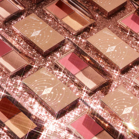 Charlotte Tilbury Mini Blush & Glow Palette compact in hand