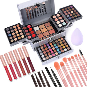 CHARMCODE Makeup Gift Set with 132-color makeup case
