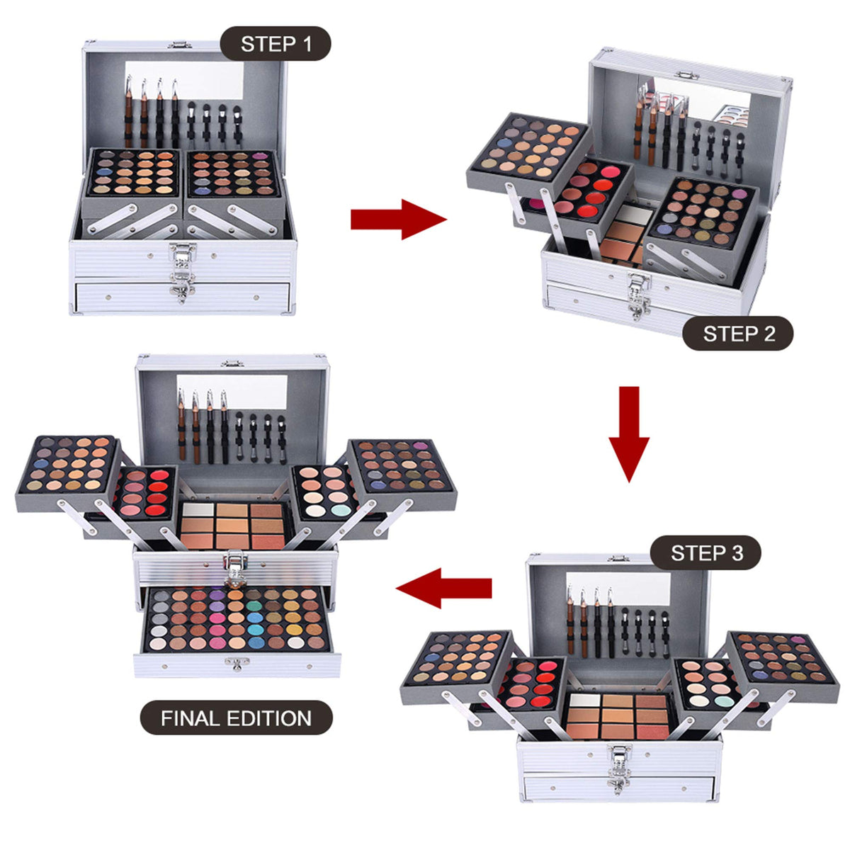 CHARMCODE Makeup Gift Set with makeup sponge and eyeliner