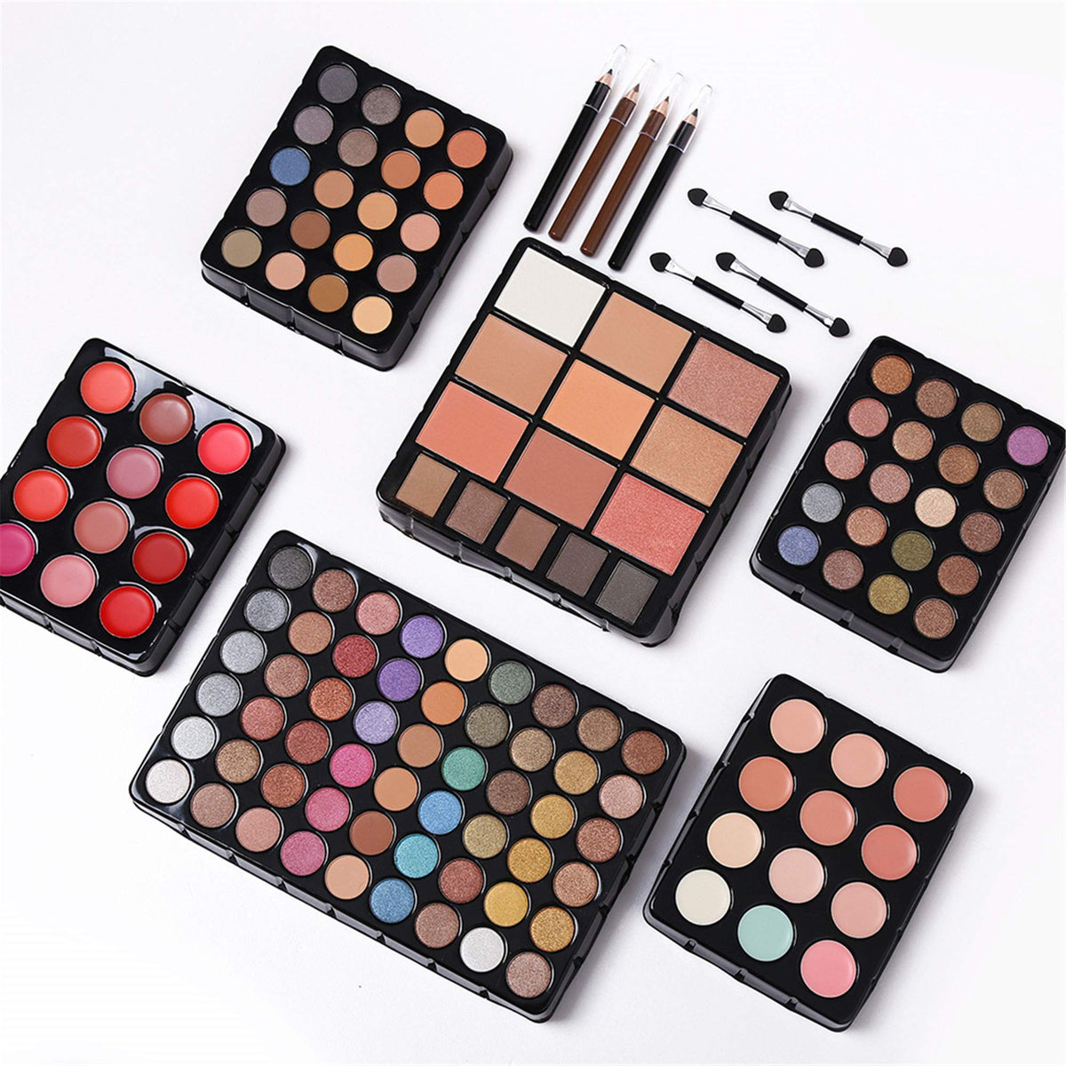 CHARMCODE makeup kit showing 94 eyeshadows and accessories