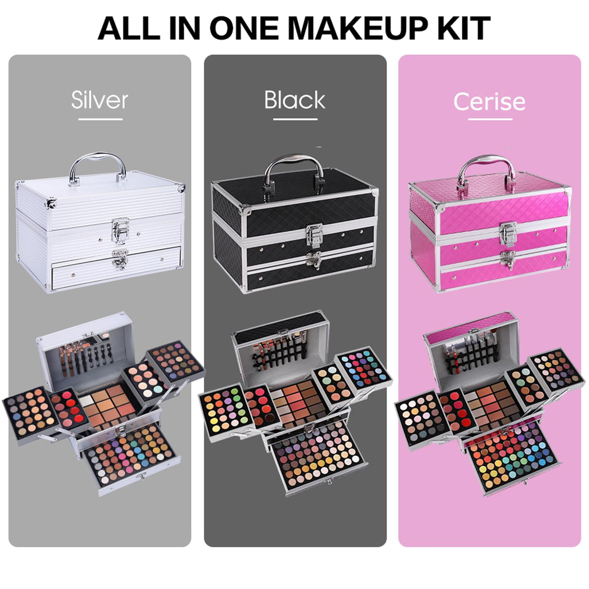 CHARMCODE makeup kit with 5 eyebrow powders and 3 blushes