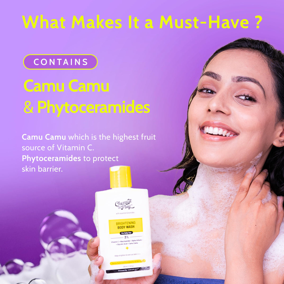 Chemist at Play Brightening Body Wash texture close-up