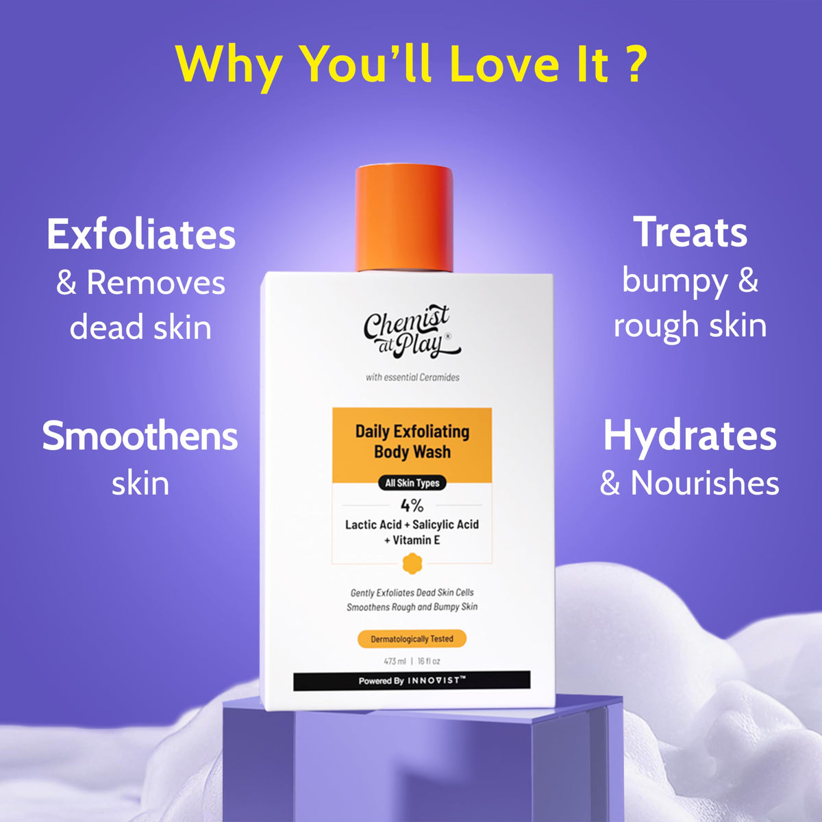 Chemist at Play Exfoliating Body Wash texture close-up