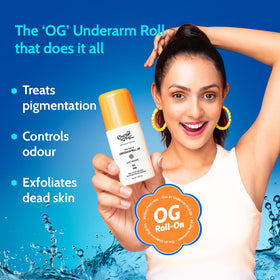 Chemist at Play UnderArm Roll-On in hand for application