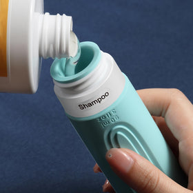 CHEODIN travel bottle showing the cross-shaped flow-control hole