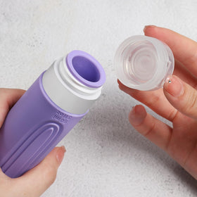 CHEODIN travel bottle with a cross-shaped flow-control hole