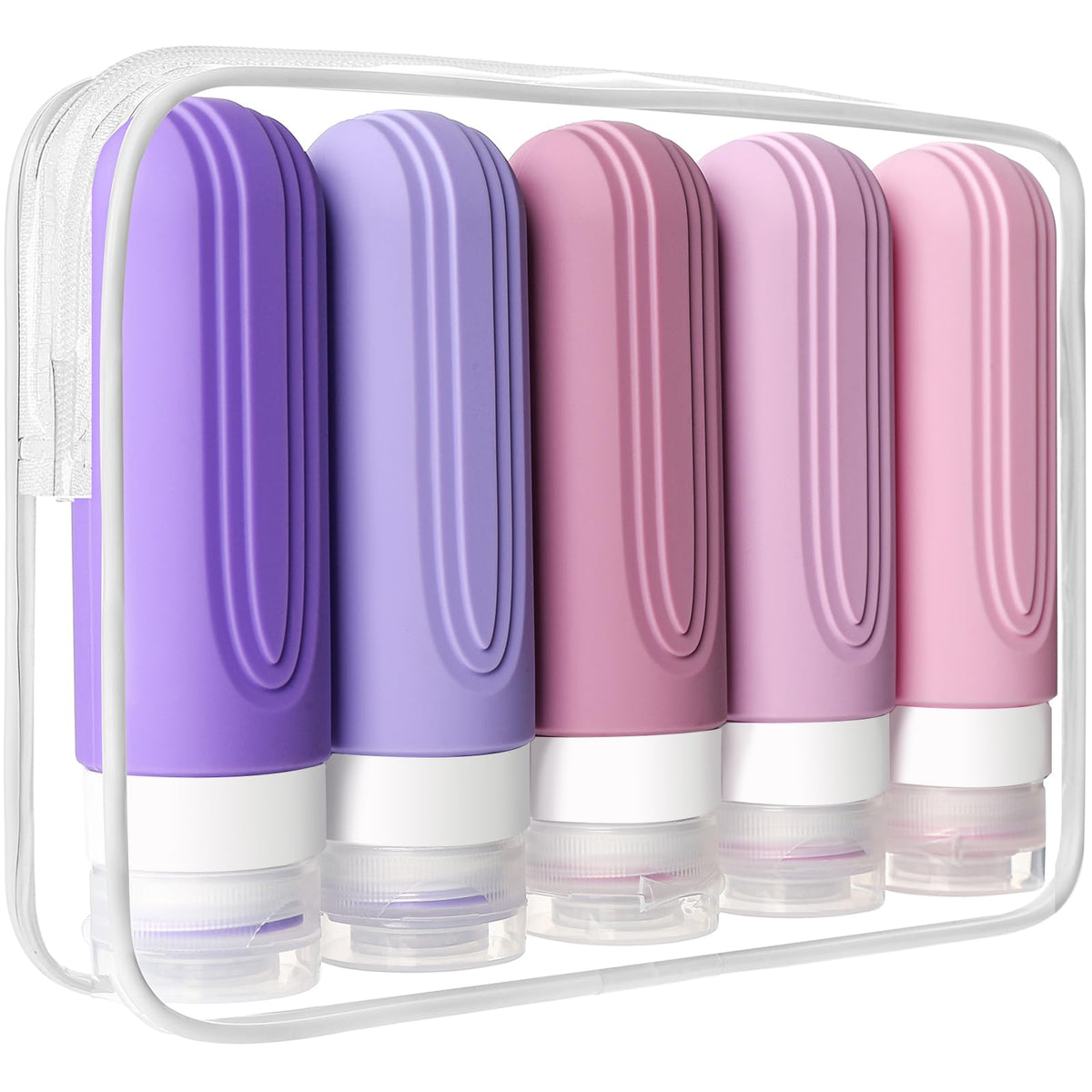 CHEODIN travel bottles for toiletries in a stylish toiletry bag