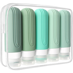 CHEODIN travel bottles set with TSA-approved toiletry bag