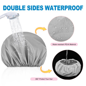 CHFONG shower cap worn by a woman in the shower
