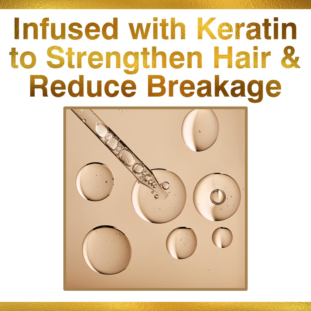 CHI Keratin Leave-in Conditioner application on hair