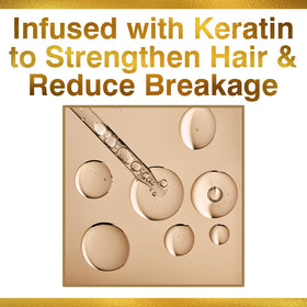 CHI Keratin Leave-in Conditioner application on hair