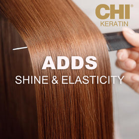 CHI Keratin Shampoo with natural ingredients display