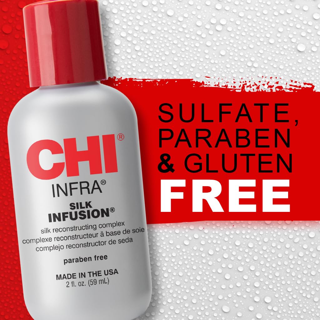 CHI Silk Infusion Leave-In Hair texture close-up