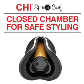 CHI Spin N Curl 1″ Ceramic Rotating Curling Iron with tangle protection feature