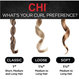 CHI Spin N Curl 1-inch curling iron displaying tangle protection feature