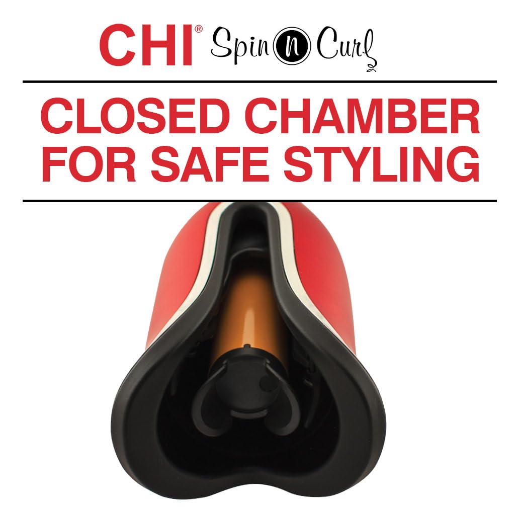 CHI Spin N Curl 1-inch curling iron with automatic curl chamber
