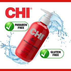 CHI Straight Guard Smoothing Cream packaging with description