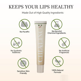 Chialing Beef Tallow Lip Balm peppermint texture close-up
