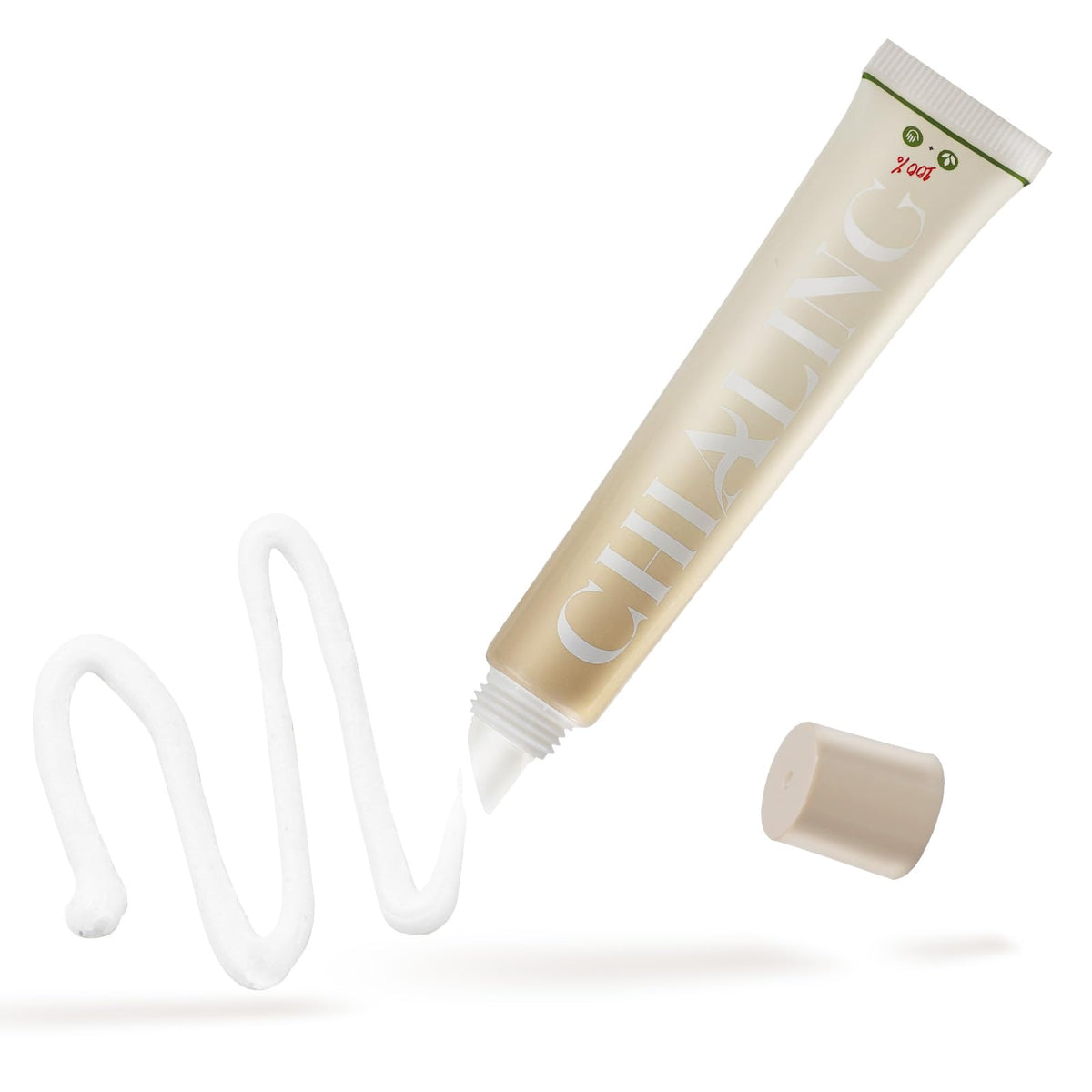 Chialing Beef Tallow Lip Balm tube in a lifestyle setting
