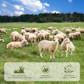 Chialing Lanolin Cream on dry skin application