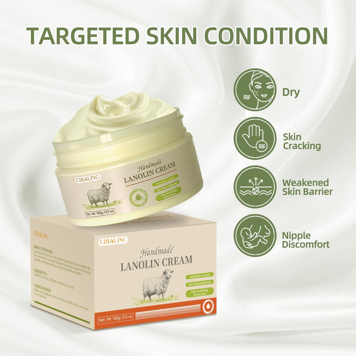 Chialing Lanolin Cream texture close-up
