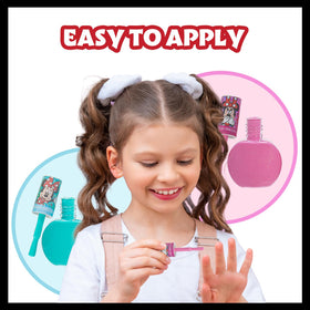 Child applying Townley Girl Minnie Mouse Nail Polish on nails