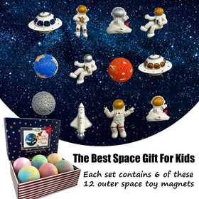 Child enjoying a bath with colourful Galaxy Bath Bombs