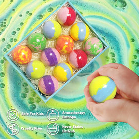 Child enjoying bath time with Lisotera bath bombs