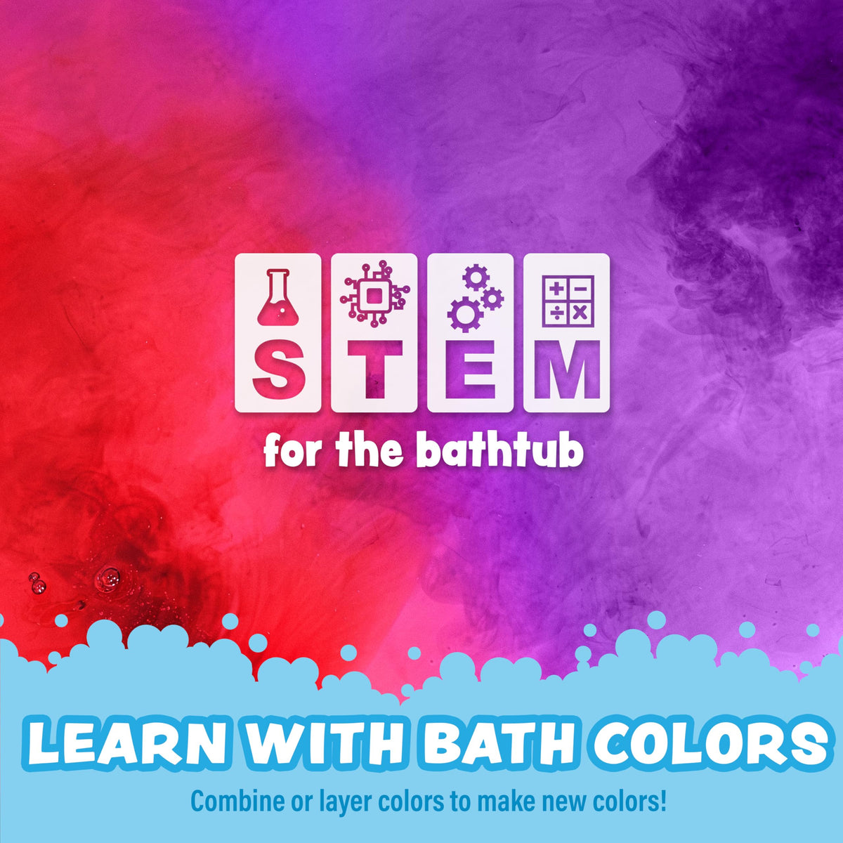 Child painting bath water with Tub Works Bath Color Brush